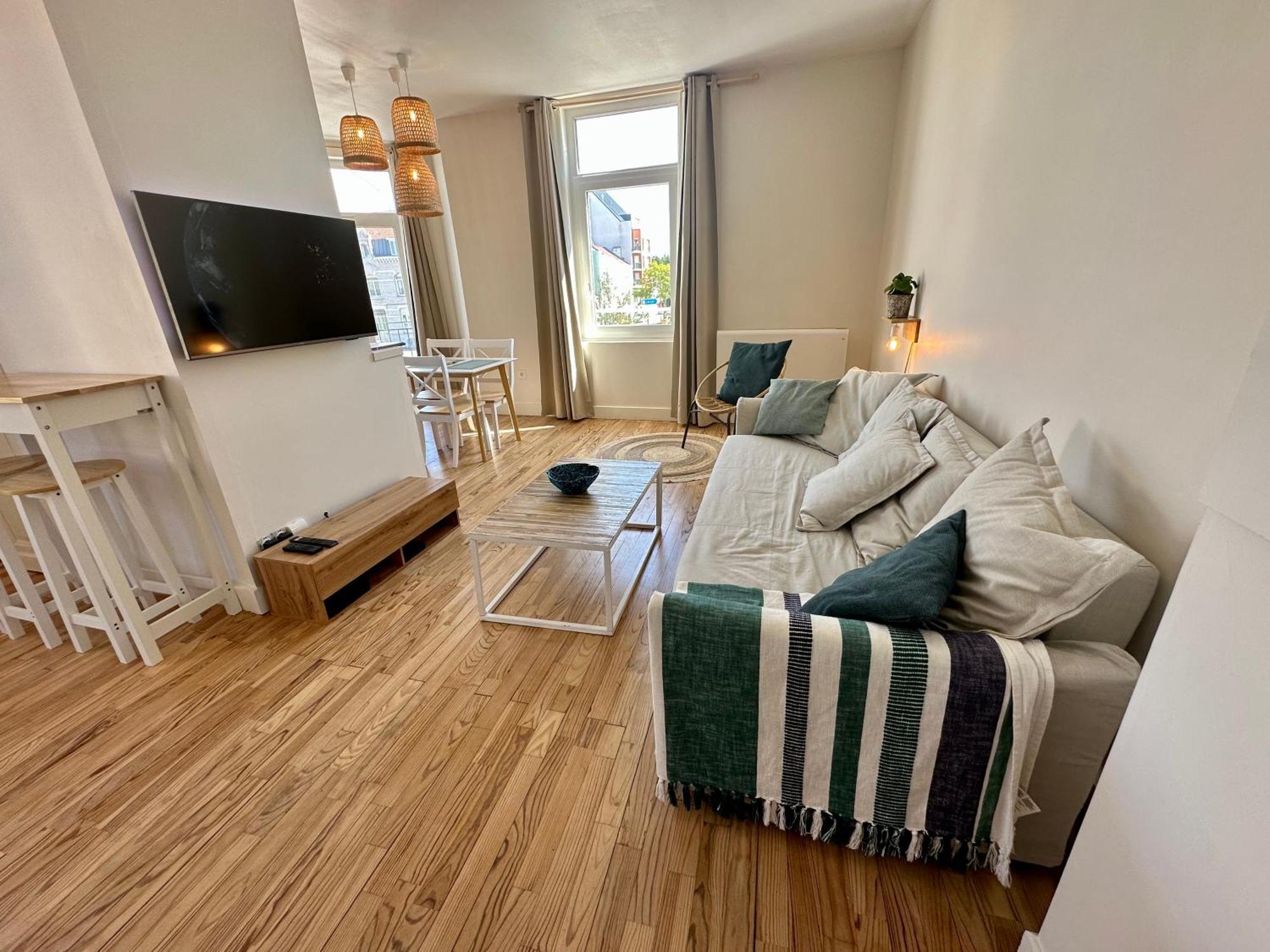 Appartement De Charme Avec Balcon - Le Grand Large Dunkirk ภายนอก รูปภาพ